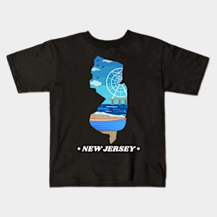 State of New Jersey Kids T-Shirt